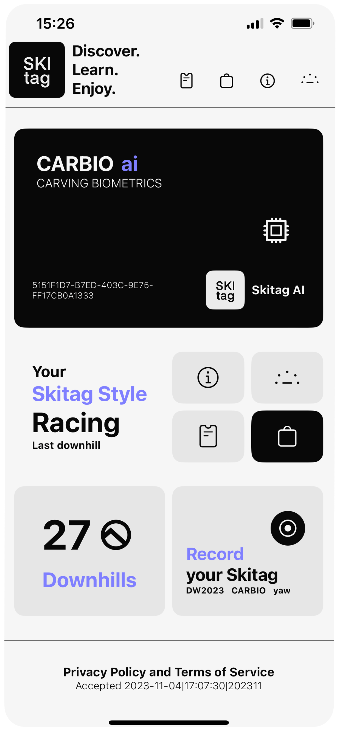 Augmented Experience - Skitag APP